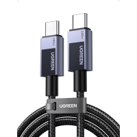 Дата кабель USB-C to USB-C 2.0m PD3.1 240W 480Mbps braided black Ugreen (75732)