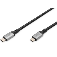 Дата кабель USB-C to USB-C 3.0m USB 4.0 black Digitus (DB-300443-030-S)