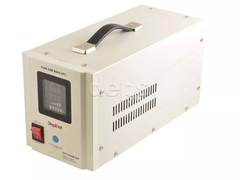 ДБЖ Step4Net UPS-1050W-24V (1050 Вт, зовнішня батарея 24В, струм заряду 10A/15A)