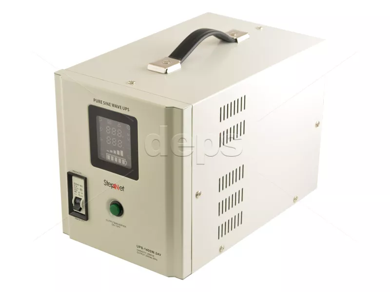 ДБЖ Step4Net UPS-1400W-24V (1400 Вт, зовнішня батарея 24В, струм заряду 10A/20A)