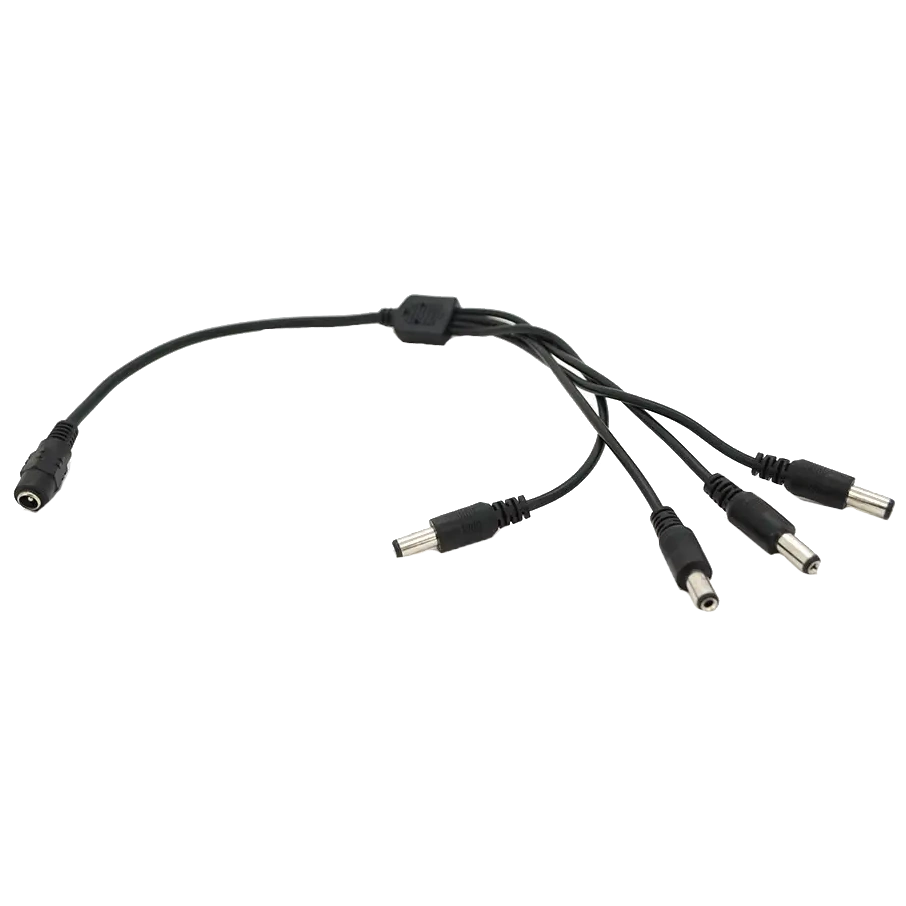 Делитель питания DC-F => 4xDC-M (D 5,5x2,5мм) 40см
