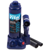 Домкрат Vitol DB-02006/T90204, телескопічний, гідравлічний, 2т, min 181мм, max 345мм (DB-02006)