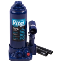 Домкрат Vitol DB-03006/T90304, телескопічний, гідравлічний, 3т, min 194мм, max 372мм (DB-03006)