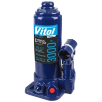 Домкрат Vitol DB-03006K/T90304S, телескопічний, гідравлічний, 3т, min 194мм, max 372мм, валіза (DB-03006K)