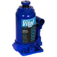Домкрат Vitol DB-10002H/JX105S, телескопический, гидравлический, 10т, min 190мм, max 350мм (DB-10002H)