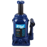 Домкрат Vitol DB-15002H/JX107S, телескопический, гидравлический, 15т, min 185мм, max 350мм (DB-15002H)