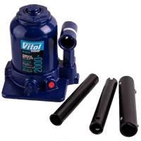 Домкрат Vitol DB-20002C/TF0202, телескопический, гидравлический, 2т, 2 цилиндра, min 150мм, max 370мм (DB-20002C)