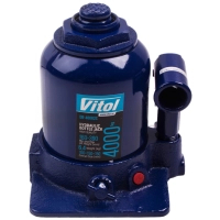 Домкрат Vitol DB-40002C/TF0402, телескопічний, гідравлічний, 4т, 2 циліндри, max 390мм (DB-40002C)