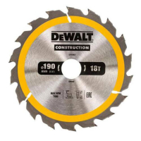 Диск пильний DeWALT СONSTRUCTION , 190 х 30 мм, 18 z, АТВ, 20 градусів (DT1943)