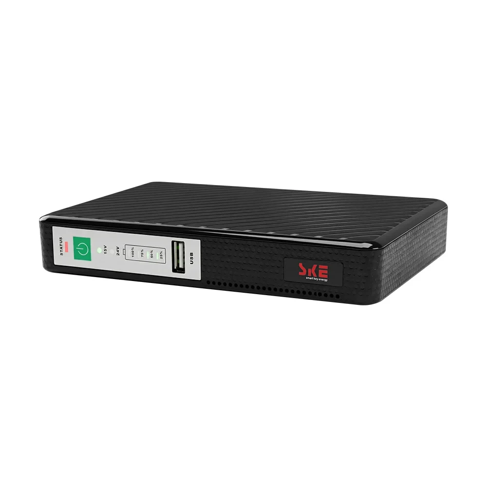 Джерело безперебійного живлення Mini UPS SKE POE-432N 8800mAh 5V/9V/12V/15V/24V/PoE, Li-ion 4*2.2Ah, для роутера і медіаконвертера