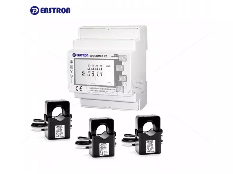 Електролічильник EASTRON SDM630MCT-ETL із трансформаторами струму ESCT-T36 300A-500A/1A SDM630MCT-ETL（ESCT-T36 300A/1A）