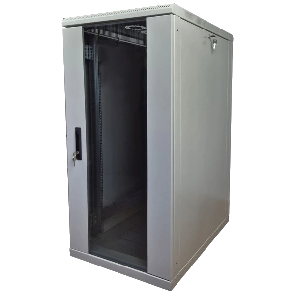 EServer 24U-600х600, стекло, серая
