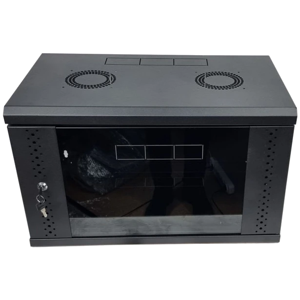 EServer 6U 600х500х370 скло, чорна
