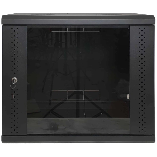 EServer 9U 600х500х503 скло, чорна