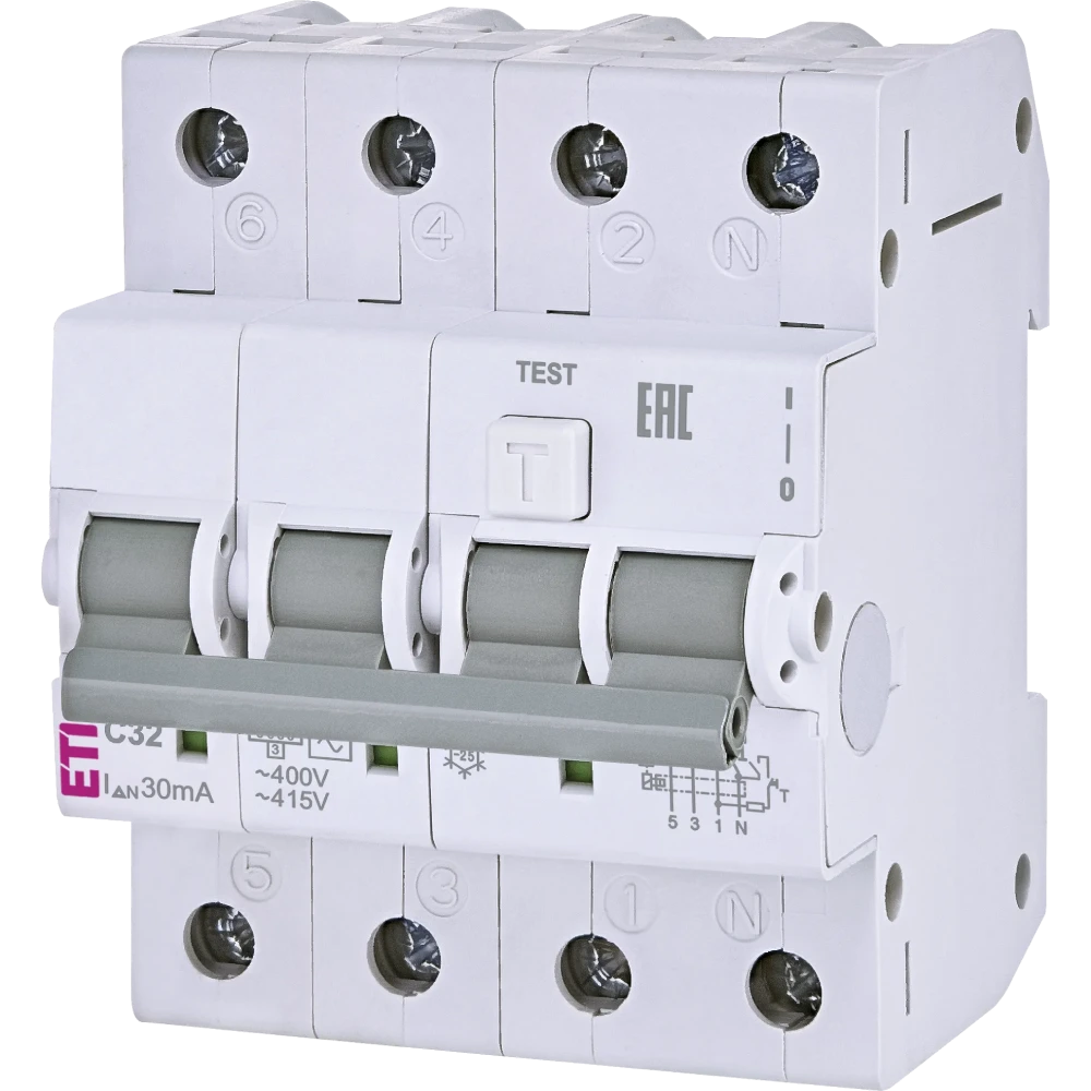 ETI ЕТІ KZS-4M 3p+N 32/0.03 6kA