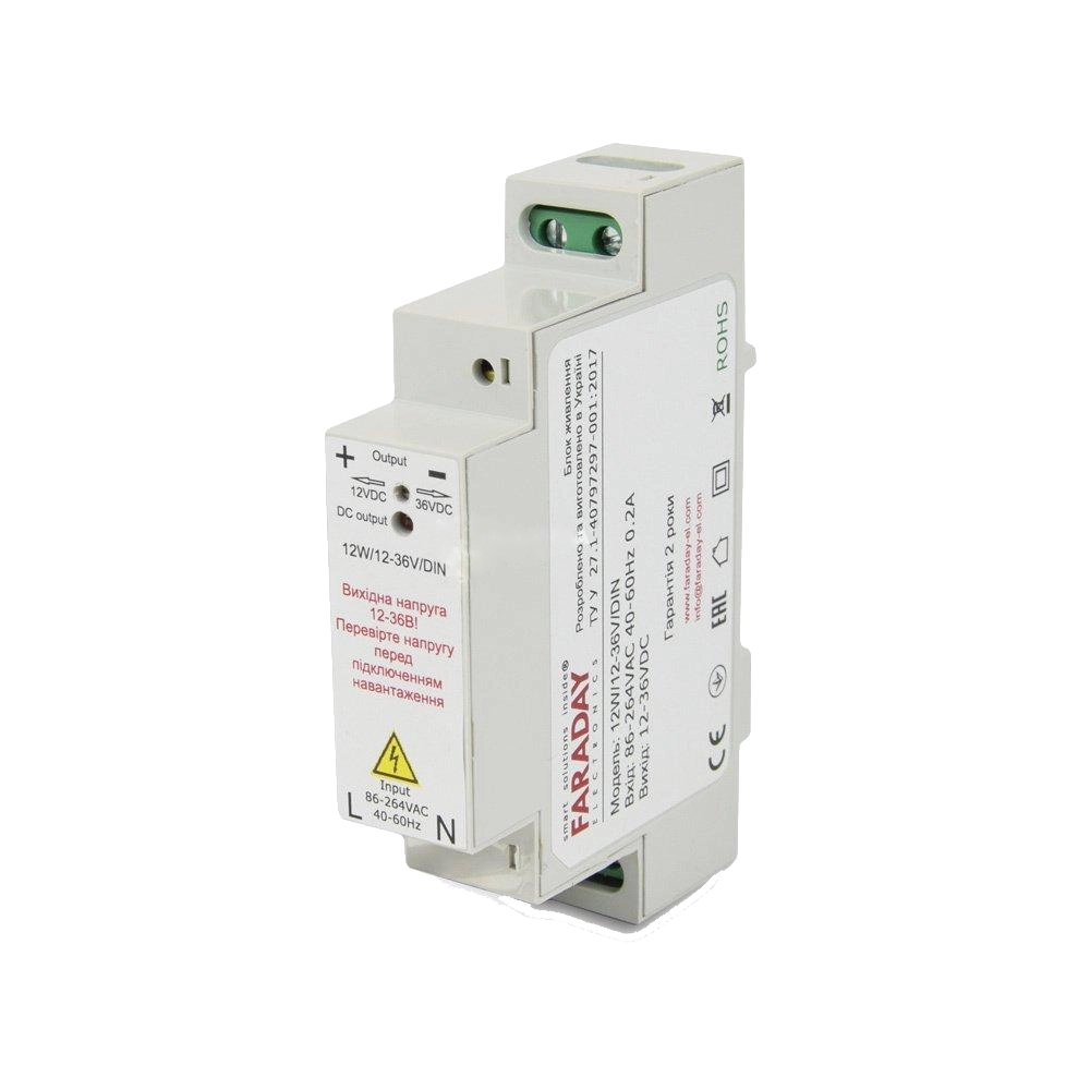 Faraday Electronics 12W/12-36V/DIN 11.8-37.5В 1-0.3А