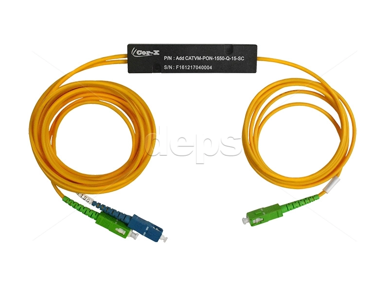 Фільтр оптичного ущільнення 1310/1490/1550 Add CATV M-PON-1550-Q-15-SC