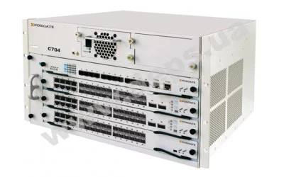 FoxGate C704 - модульний 10G IPv6 комутатор третього рівня з підтримкою MPLS C704-M-X1S12C24
