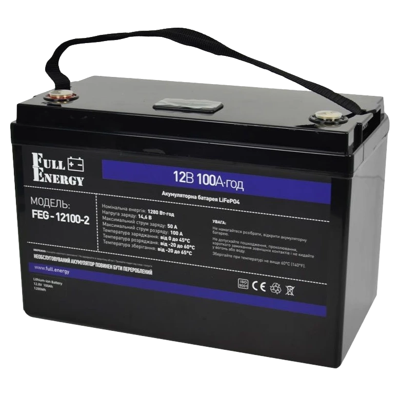 Full Energy FEG-12100-2 LiFePO4 12В 100А•г