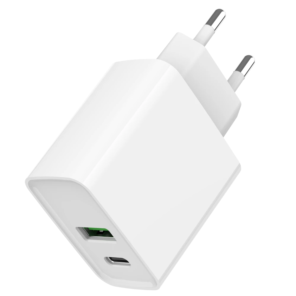 Gembird TA-UC-PDQC20-01-W 1 USB-A + 1 Type-C (PD20Вт + QC3.0 18Вт)