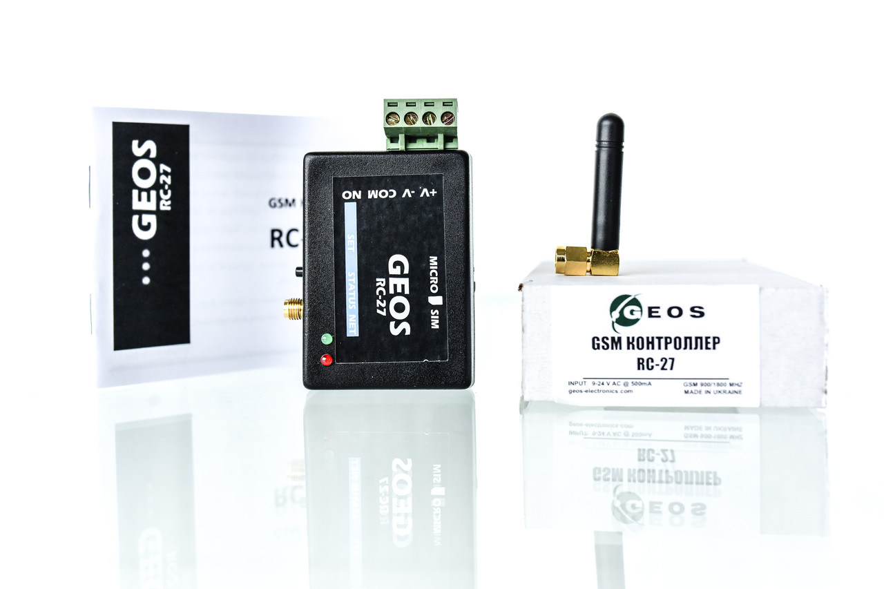 GSM контроллер RC-27 для управления замками, воротами и шлагбаумами