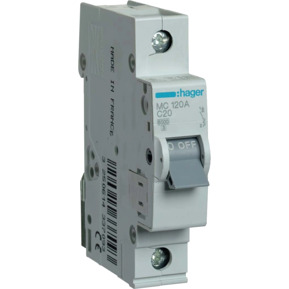Hager In=20А «C» 6kA MC120A