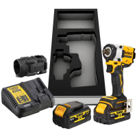 Гайковерт DeWALT 18 В XR Li-lon,406 Нм, 5 Ah, 2 АКБ, ЗУ, чехол (DCF921P2G)