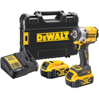 Гайковерт DeWALT 18 В XR Li-lon,406 Нм, 5 Ah, 2 АКБ, ЗУ, TSTAK (DCF921P2T)