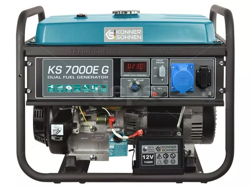 Газобензиновий генератор Konner&Sohnen KS 7000E G