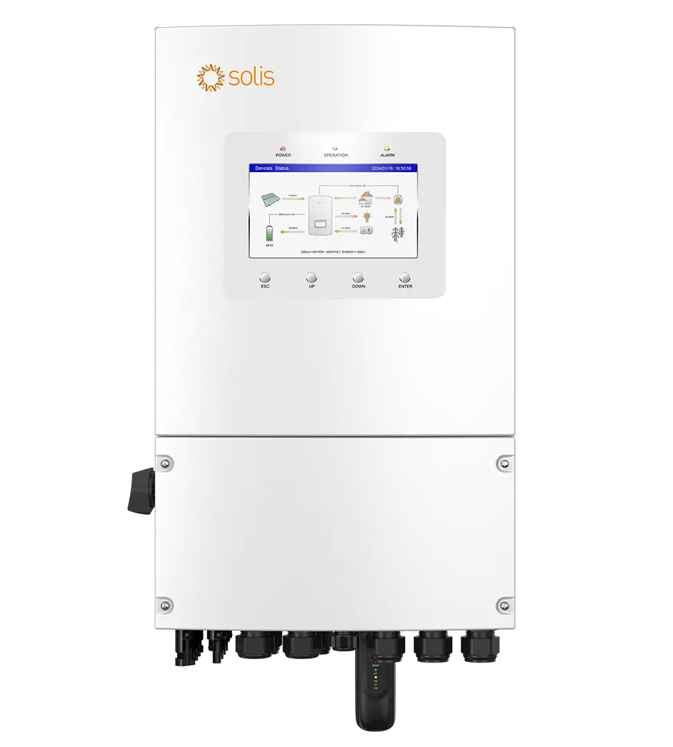 Гібридний інвертор Solis S6-EH1P6K-L-PLUS (LV | 6 кВт 1ф | 2 MPPT)