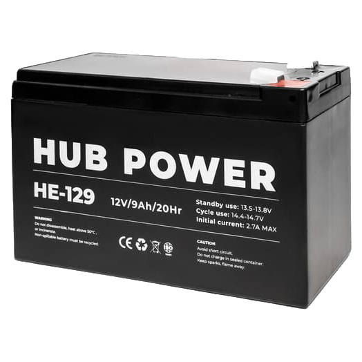 Hub Power HE-129 12V 9AH
