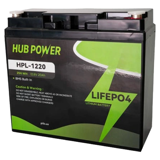 Hub Power HPL-1220 LiFePO4 12В/20А•ч