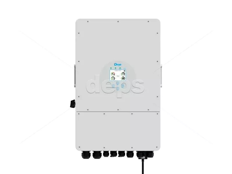 Інвертор гібридний Deye SUN-12K-SG02LP1-EU-AM3 Wi-Fi (12 кВт, 1ф, MPPT:3) SUN-12K-SG02LP1-EU-AM3 Wi-Fi (гібрид: 12 кВт, 1ф, MPPT:3)
