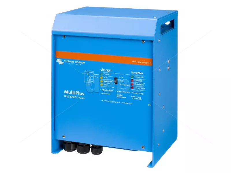 Інвертор с ЗУ Victron Energy MultiPlus 12/3000/120 230V VE.Bus  (3000ВА/2400Вт, струм заряду до 120A, зовнішня батарея 12В)