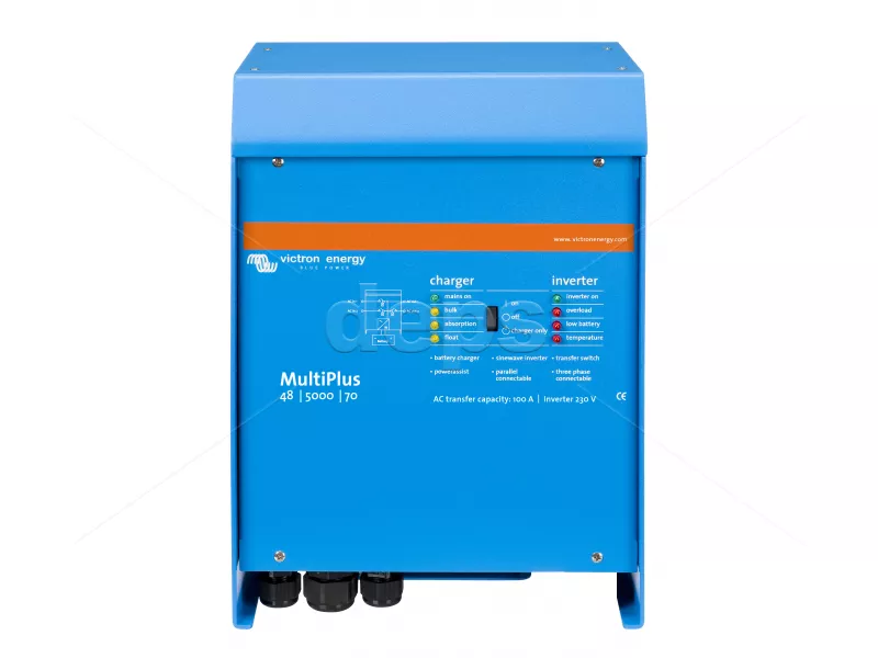 Інвертор с ЗУ Victron Energy MultiPlus 48/5000/70 230V VE.Bus  (5000ВА/4000Вт, струм заряду до 70A, зовнішня батарея 48В)
