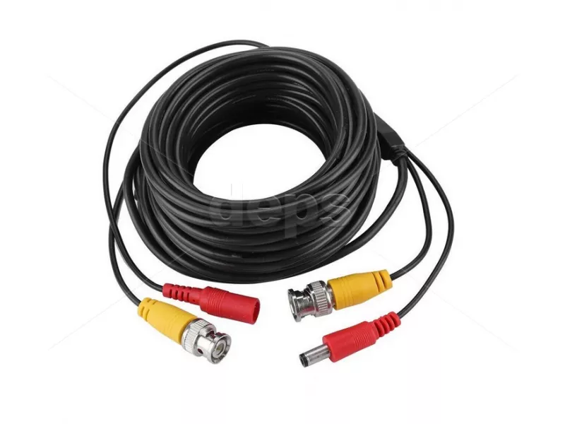Кабель BNC+DC для підключення AHD/CVI/TVI/CVBS-камер 30 м (чорний)