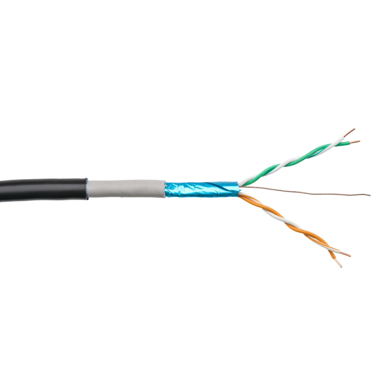 Кабель для наружной прокладки DKZ CU Cat.5e FTP 2x2x0.51 мм 500 м