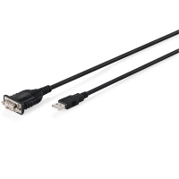 Кабель для передачі даних USB 2.0 AM to COM 1.8m DB9 RS232 FT232RNL black Digitus (DA-70172)