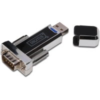Кабель для передачи данных Digitus USB to COM M RS232 black (DA-70155-1)