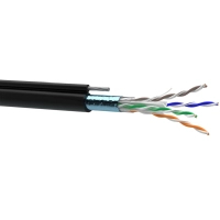 Кабель мережевий OK-Net FTP 305м cat.6 зовнішній, трос 7*0,5 (F/UTP-cat.6) (КППЭт-ВП (250) 4*2*0,54)