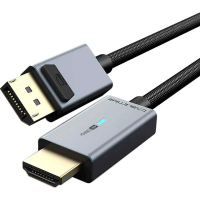 Кабель мультимедійний DisplayPort M to HDMI M 1.8m 4K30Hz Cabletime (CA915323)