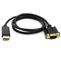 Кабель мультимедійний DisplayPort M to VGA M 1.0m PowerPlant (CA911882)