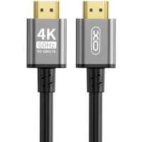 Кабель мультимедійний HDMI M to HDMI M 5.0m V2.0 black XO (GB017B-HDMI.tranish)
