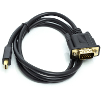 Кабель мультимедійний miniDisplayPort M to VGA M 1.0m black PowerPlant (CA911998)