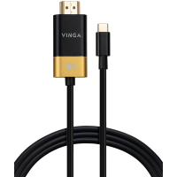 Кабель мультимедійний USB-C to HDMI M 1.5m v2.1 8K60Hz Gold plated Vinga (VCPVCCH2115)