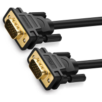 Кабель мультимедійний VGA M to VGA M 1.0m VG101 black Ugreen (11673)