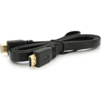 Кабель мультимедийный HDMI M to HDMI M 1.5m V1.4 black Merlion (YT-HDMI(M)/(M)SLIM-1.5m/04460)