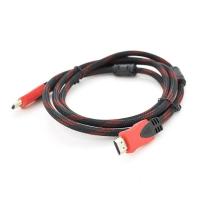 Кабель мультимедийный HDMI M to HDMI M 3.0m V1.4 black/red Merlion (YT-HDMI(M)/(M)NY/RD-3.0m)