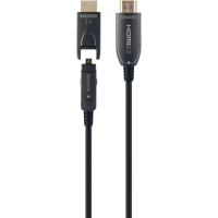 Кабель мультимедийный HDMI M to HDMI M 30.0m V2.0 AOC 4K60Hz gold Cablexpert (CCBP-HDMID-AOC-30M)