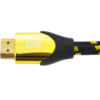Кабель мультимедийный HDMI M to HDMI M 5.0m V2.1 8K60Hz 4K120Hz black/gold Ritar (YT-HDMI(M)/(M)V2.1-5.0m/19950)